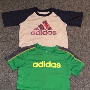 2 boys adidas shirts size 7